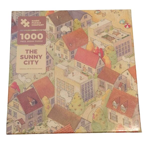 NEW Magic Puzzle Company 1000 Piece Puzzle The Sunny City Felicia Chiao - Picture 1 of 8